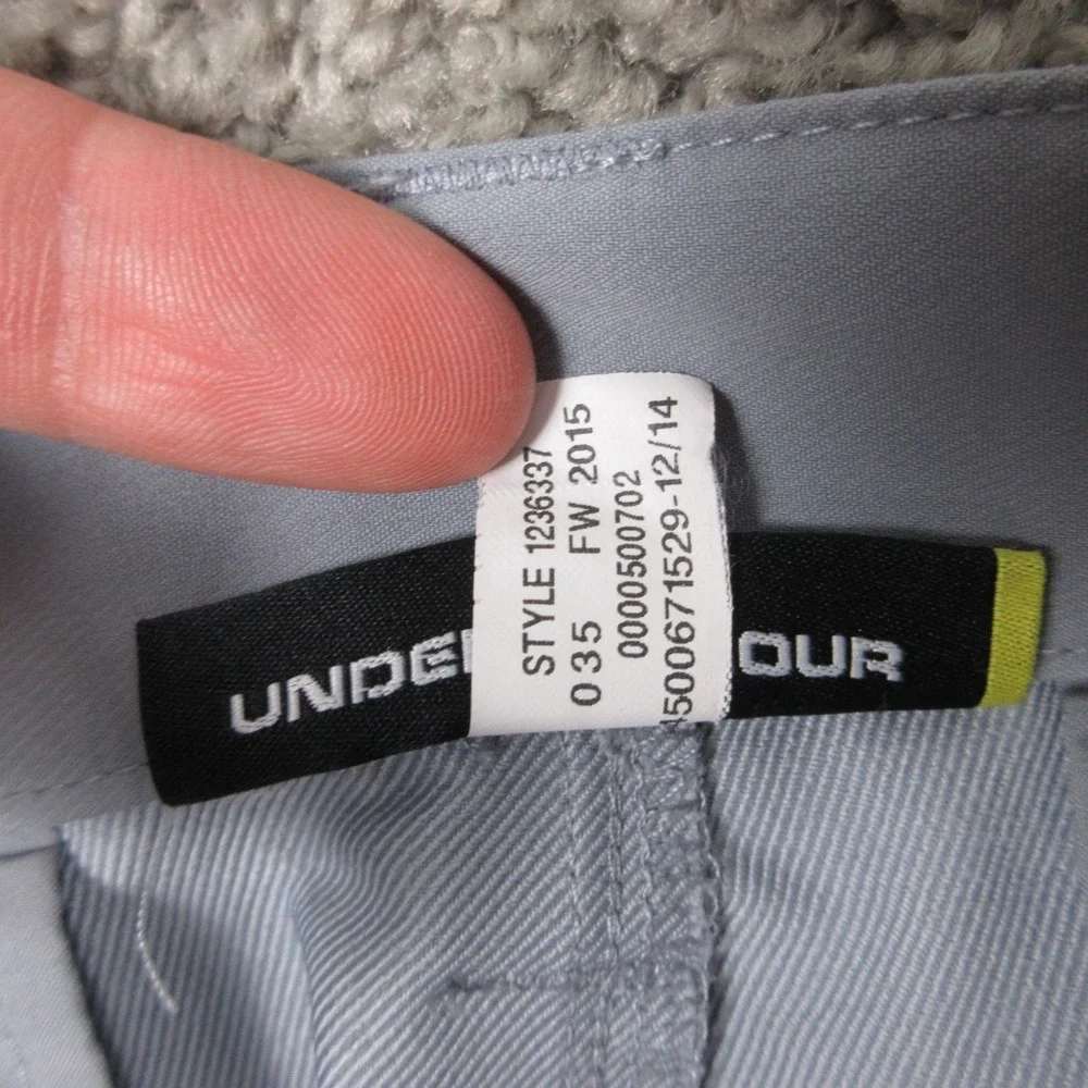 Under Armour Pants Mens 36x30‎ Gray Solid Performance Stretch Golf Wick UA Drive
